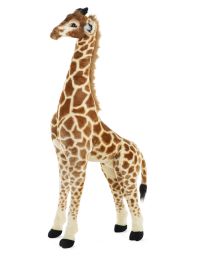 Peluche Debout Girafe - 50x40x135 Cm - Brun Jaune