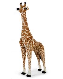 Standing Giraffe Stuffed Animal - 65x35x180 Cm - Brown Yello