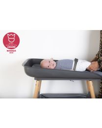 Evolux Changing Table - Natural Anthracite