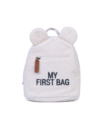 My First Bag Children's Backpack - Teddy Off White