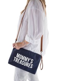 Mommy's Treasures Clutch - Navy White