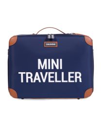 Mini Traveller Kinderkoffer - Navy Weiß