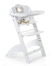 Lambda 3 Baby Kinderstoel + Eettablet - Hout - Wit