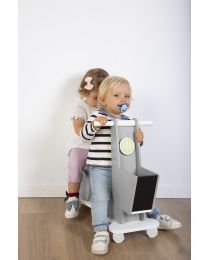 Scooter 360° Wheels Ride-On  - MDF - Grey