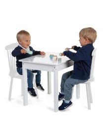 Kid Table - 60x48x51 Cm - Wood - White