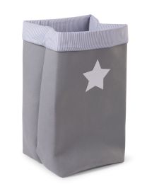 Opbergmand - 32x32x60 Cm - Canvas - Grijs Strepen