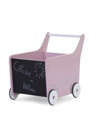 Baby Walker - Wood - Soft Pink