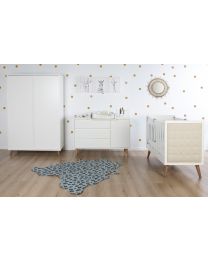Retro Rio White - Cot Bed - 60x120 Cm