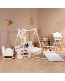 Bed 70x140cm Tipi naturel white