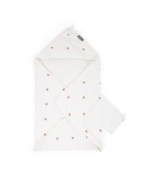 Baby Badetuch + Waschhandschuh - 80x80 Cm - Jersey - Hearts