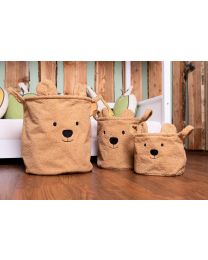 Basket 40x40x40cm Teddy brown