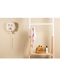 Canvas Ballon - It's A Girl - Wanddekoration - 35x26x8 Cm