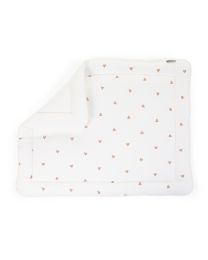 Tapis De Parc - 75x95 Cm - Jersey + Mousseline - Hearts