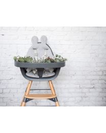 High chair Evolu naturel anthracite