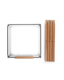 Legs for high chair Evolu naturel anthracite