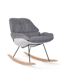 Rocking lounge chair white