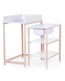 Changing table bath naturel white