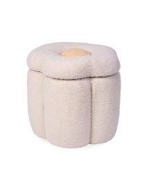 Pouf + Toybox Flower offwhite