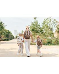 Kids backpack Mini Club Singature Canvas off white