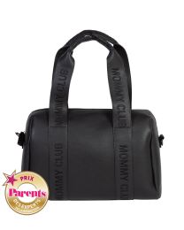 Nursery bag Mommy Club - Signature -  Vegan leather - Black