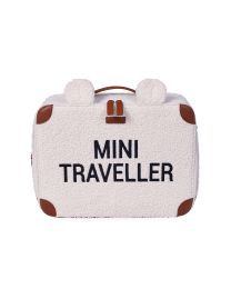 Suitcase Mini Traveller Teddy off white
