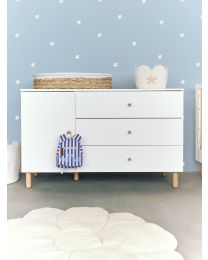Chest 4 drawers Wonder white