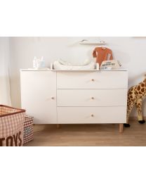 Chest 4 drawers Wonder white