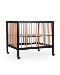 Playpen 95x75cm black/naturel