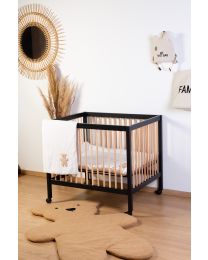 Playpen 95x75cm black/naturel