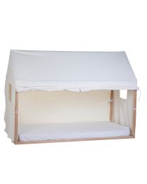 Huis Bed Cover - 90x200 Cm - Wit