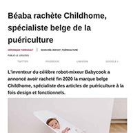 Acquisition Béaba – Childhome